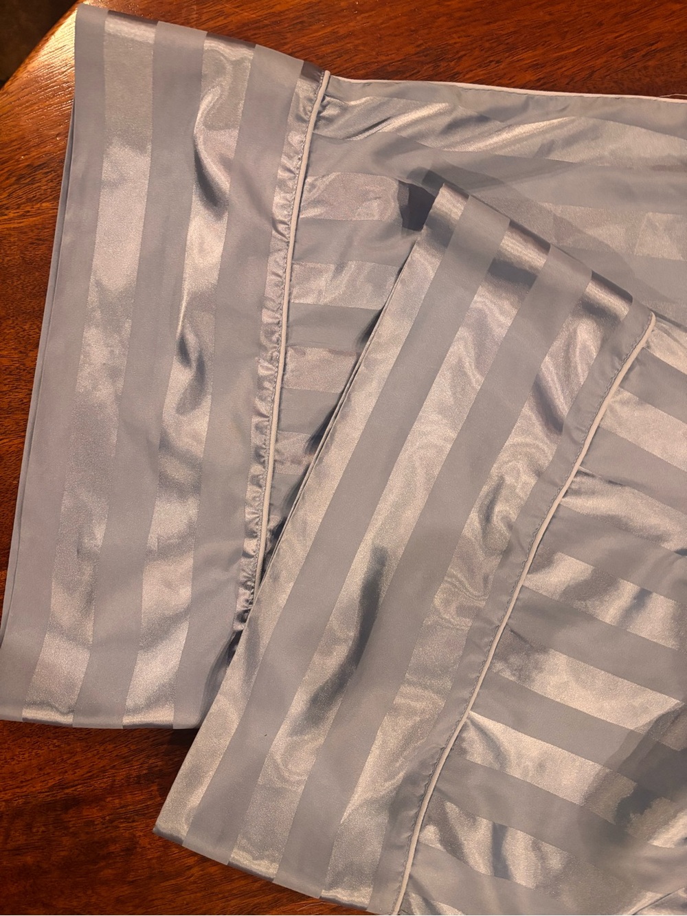 Intimately yours “Hazy Blue” FREE PEOPE Satin Pajama Set - Picture 4 of 8